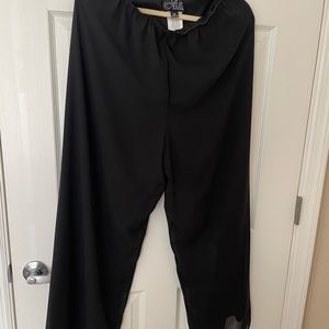 Black evening pants